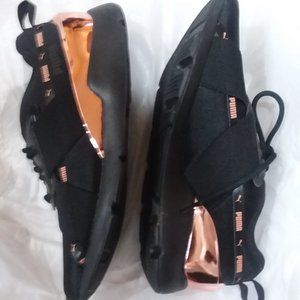 Puma Black and Rose Gold Sneaker